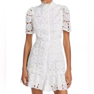 NWT Aqua white lace dress